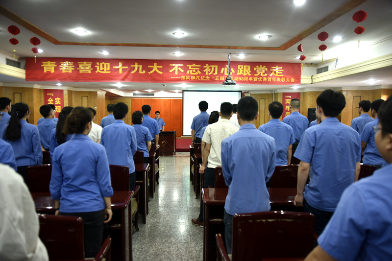 公(gōng)司举办(bàn)五四青年表彰会暨“一學(xué)一做”团课教育活动